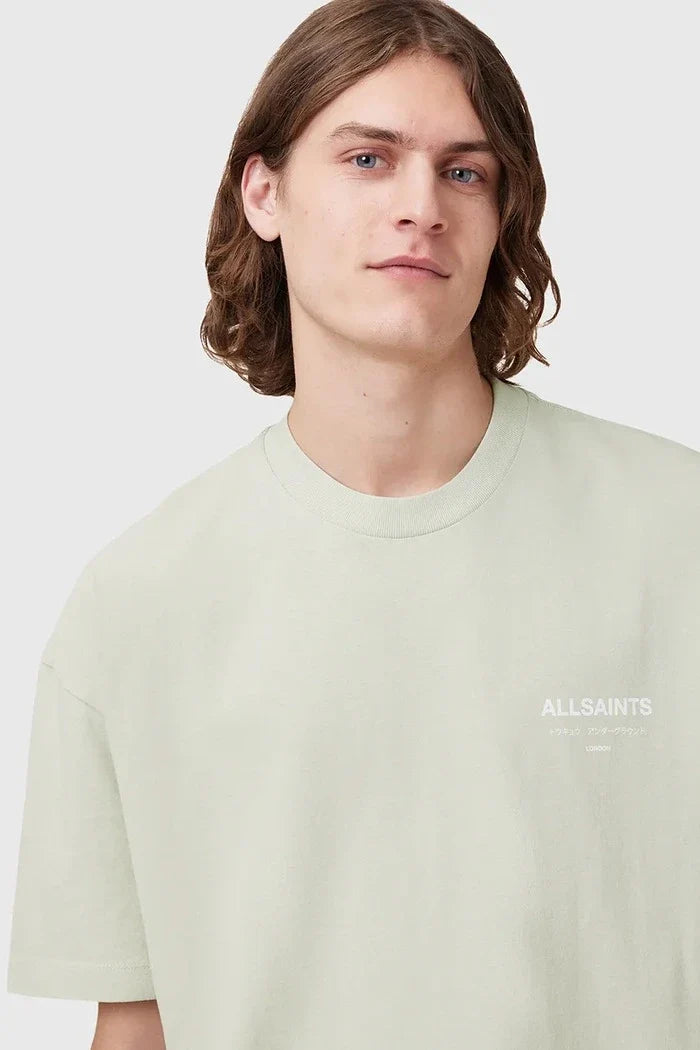 AllSaints Erkek Pamuklu Oversize Tişört