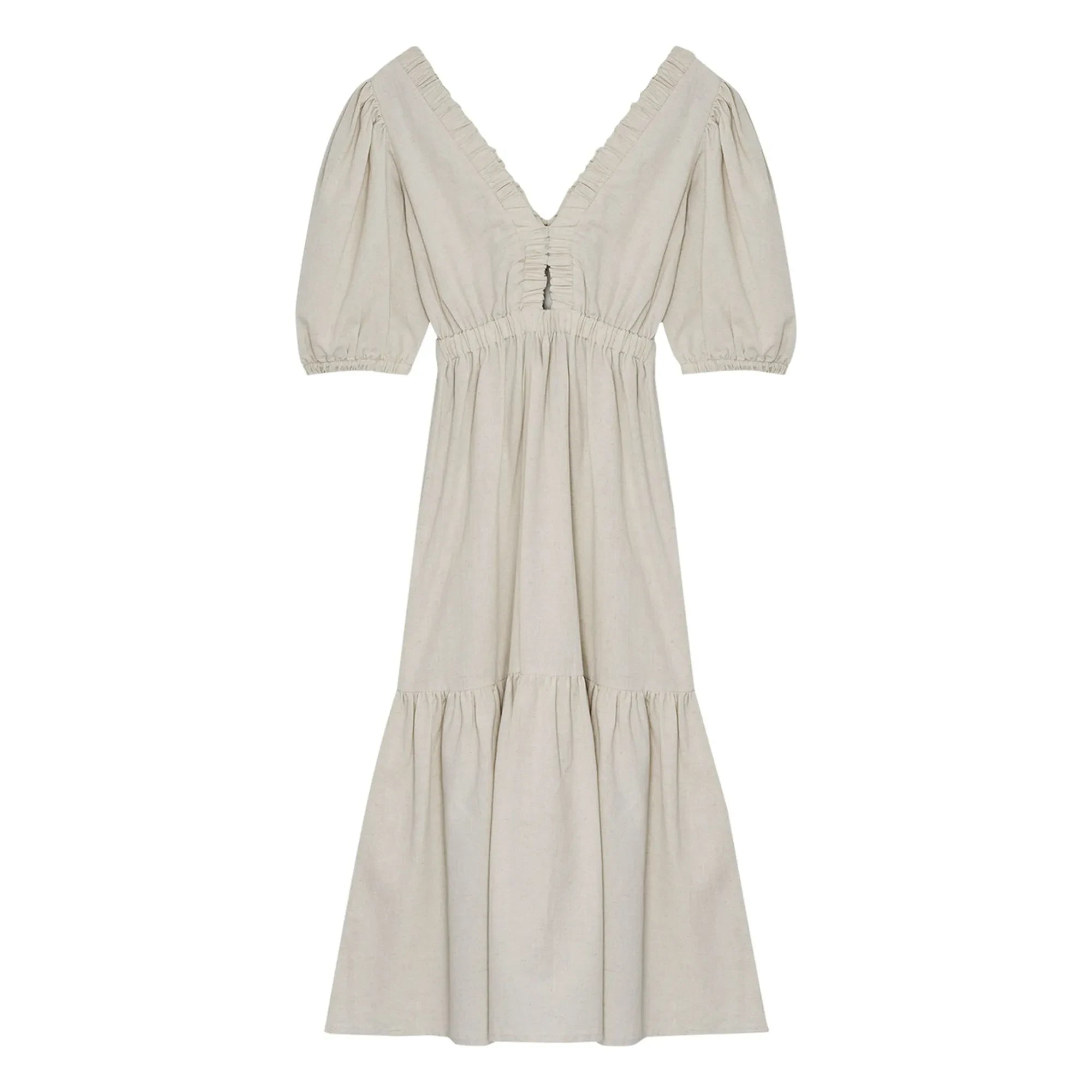 the new society - Aloe Linen Dress | Sand