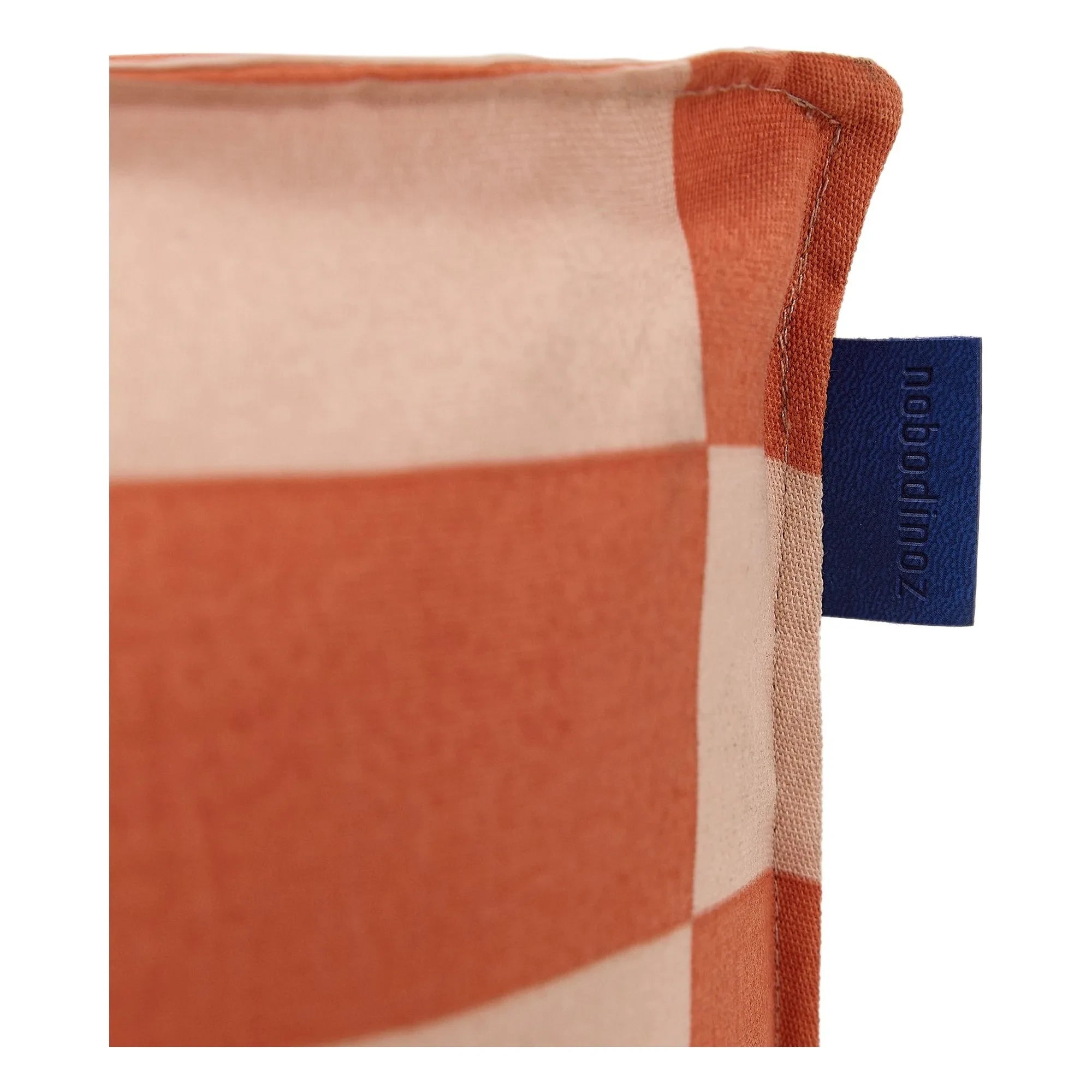 Nobodinoz - Matteo Tiles outdoor long pouf | Orange