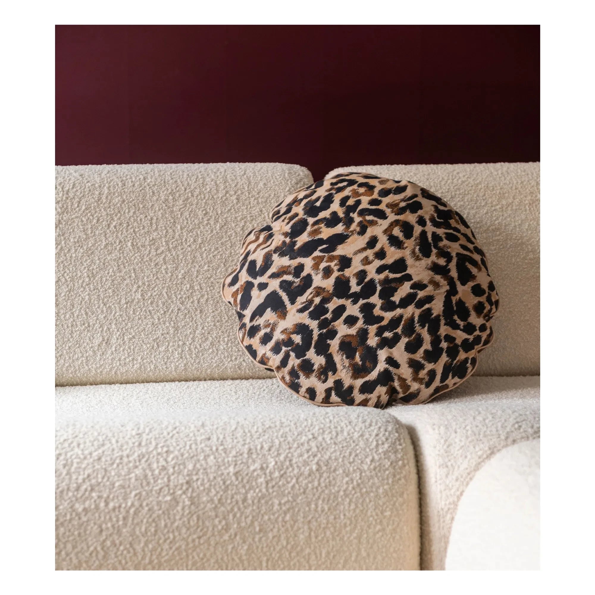 The Socialite Family - Jacquard Bomboloni Pillow | Leopard