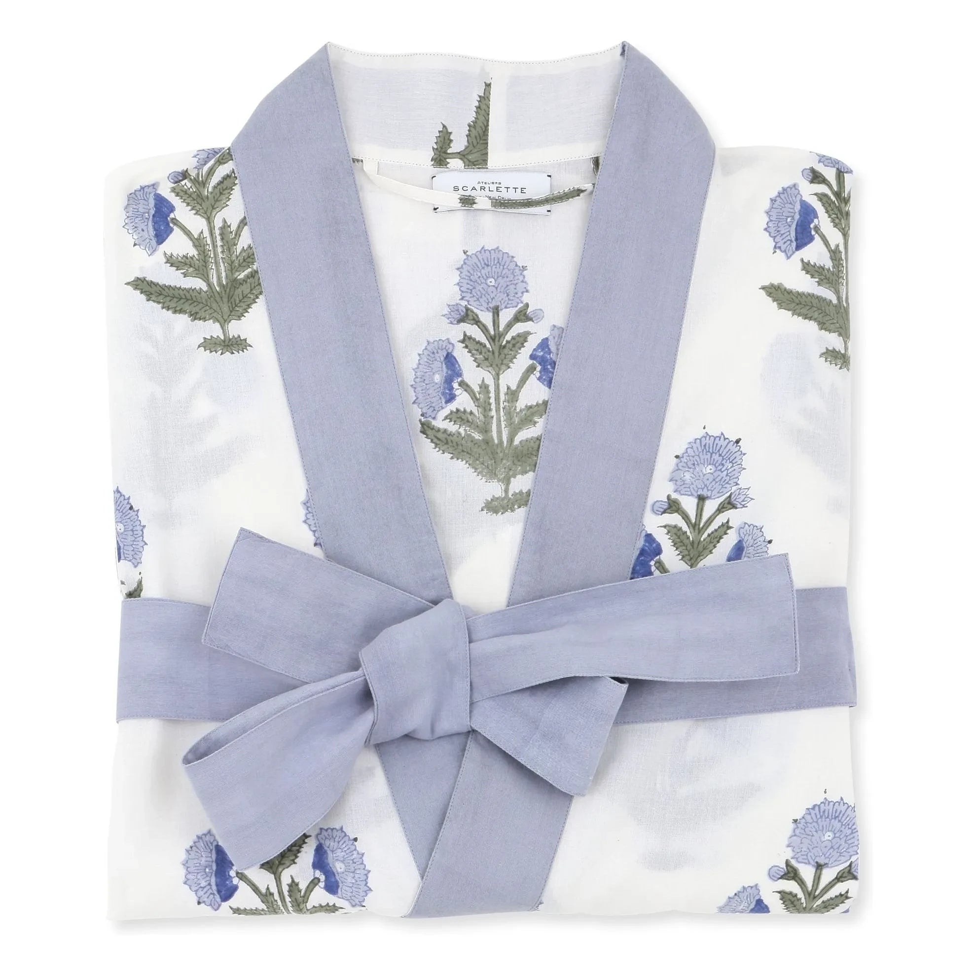 Scarlette Ateliers - Clark Poppy Patterned Kimono | White
