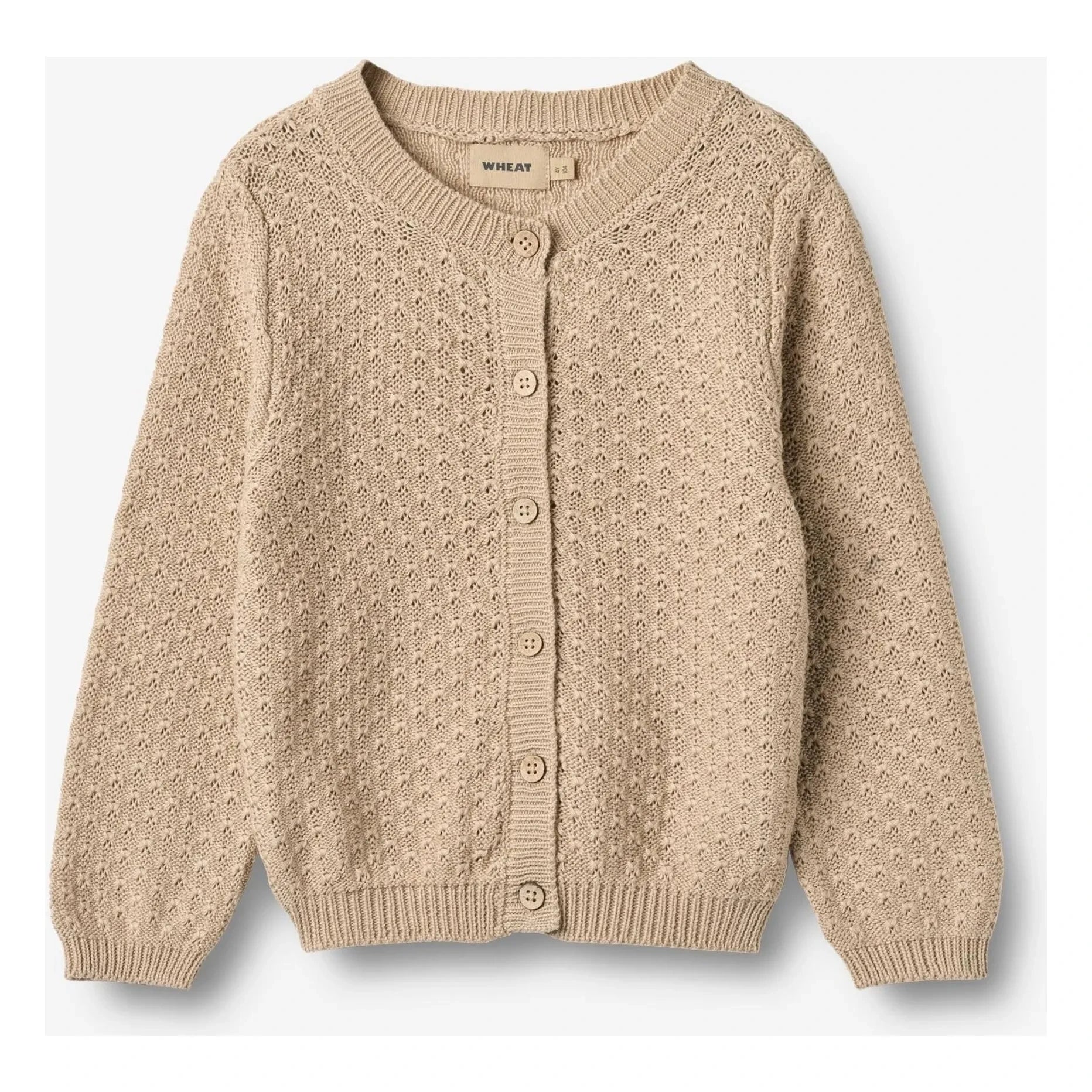 Wheat - Magnella Organic Cotton Cardigan | Ecru