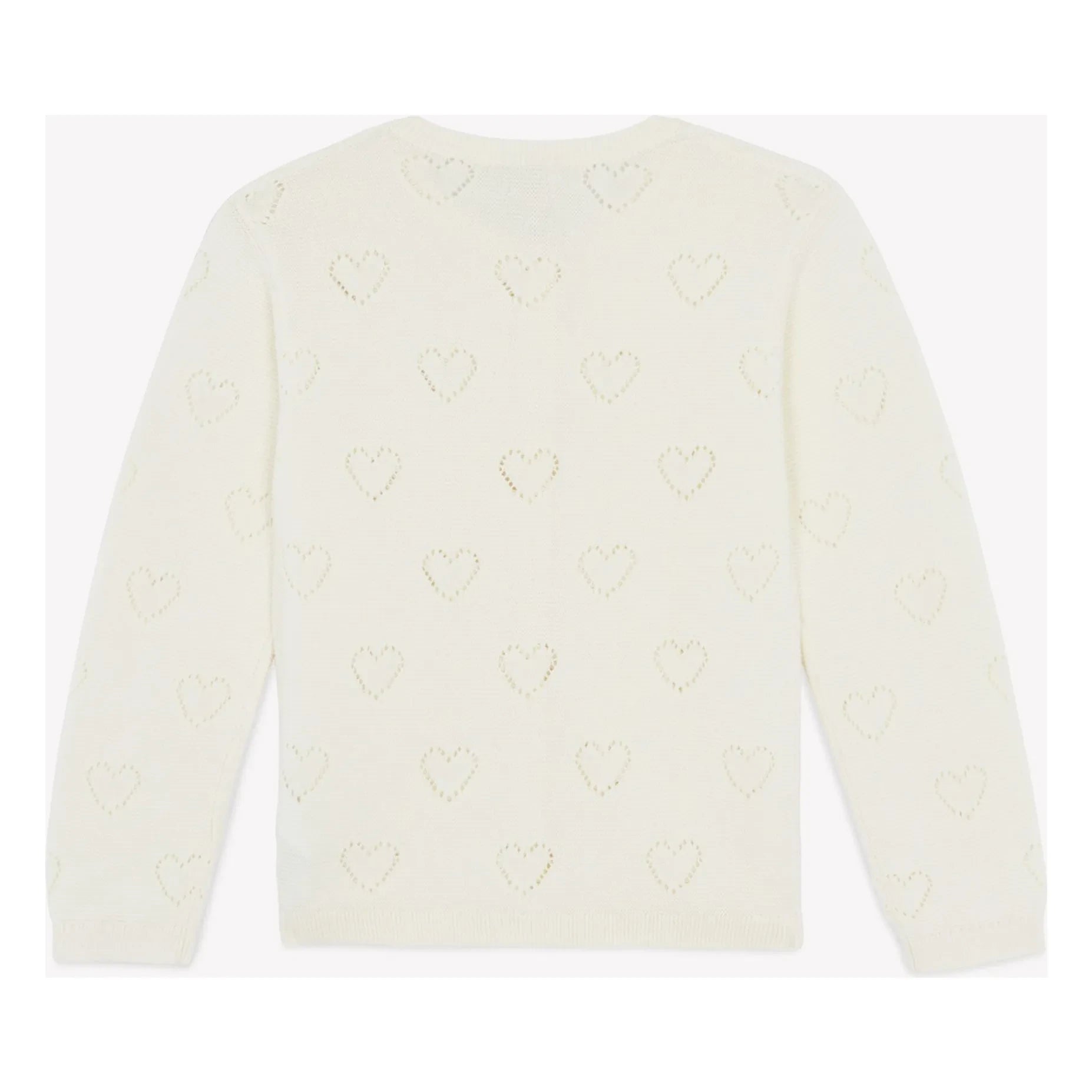 Bonton - Lilou Hearts hırka | Ekru