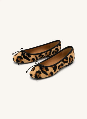 Smallable Kid - Evina Leopard Ballerina Shoes | Ecru