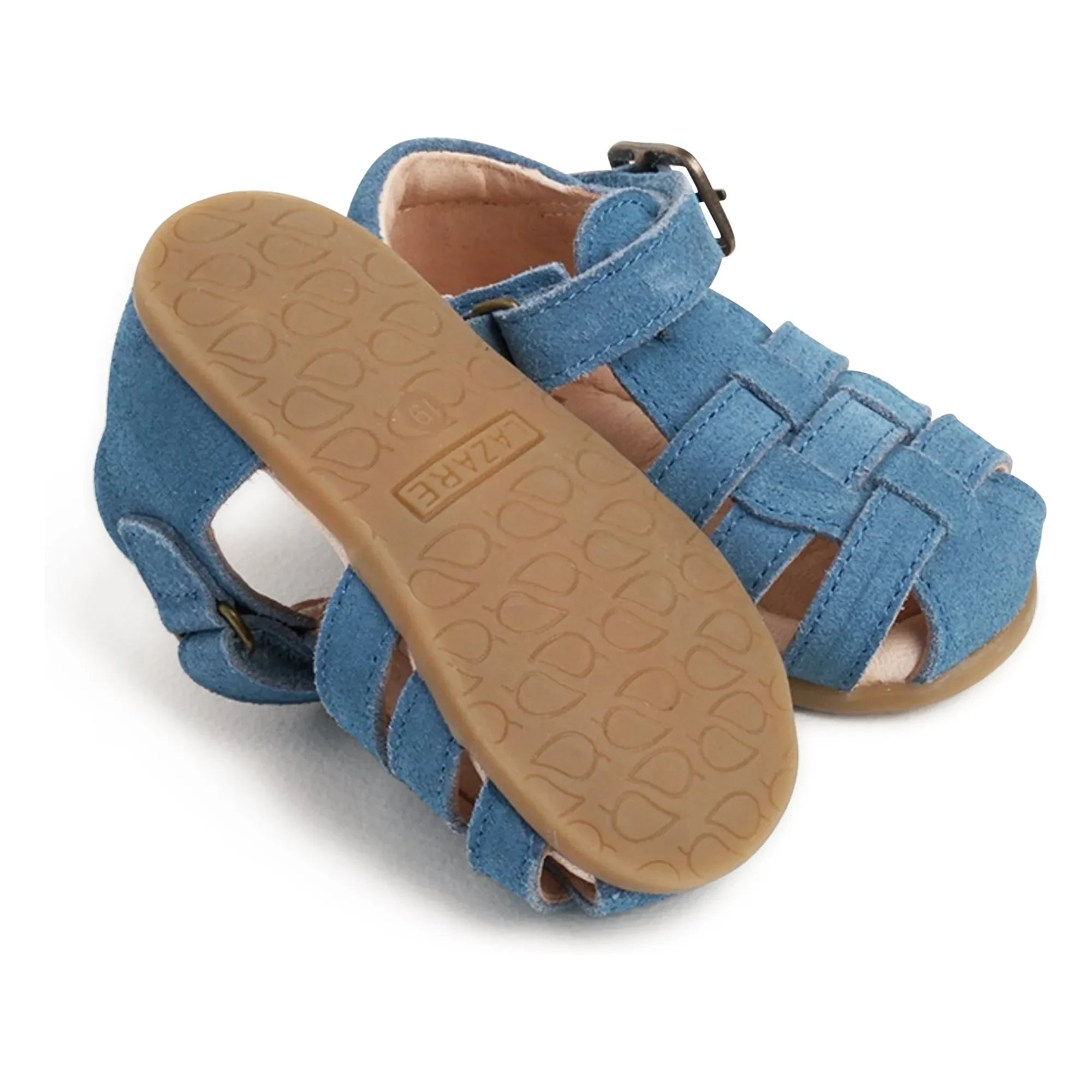 Lazare - Ernest Suede sandals | Denim blue