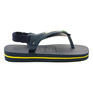 Havaianas - Logo Brazil Baby Flip-Flops | Night Blue