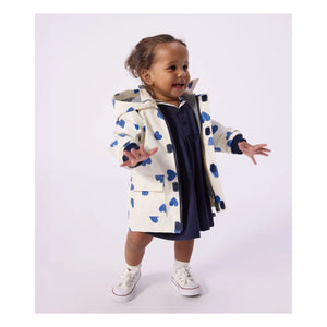 Petit Bateau - Ciré Iconic Hearts Recycled Fibers Baby | Ivory