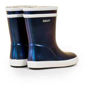 Aigle - Flac Iriserant Baby Rain Boots | Night Blue