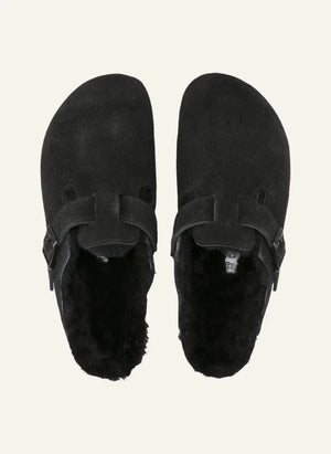 BIRKENSTOCK - Boston Shearling Clogs - Adult Collection | Black