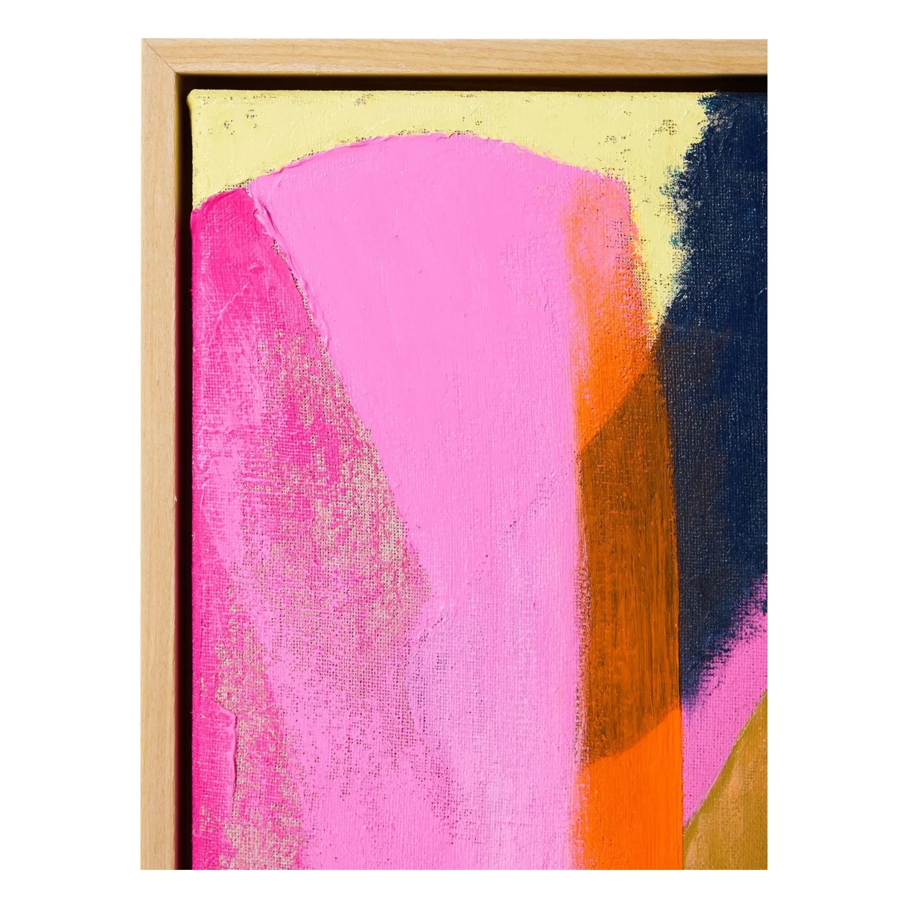 HKliving - Abstract framed painting Bright Lights | Pink