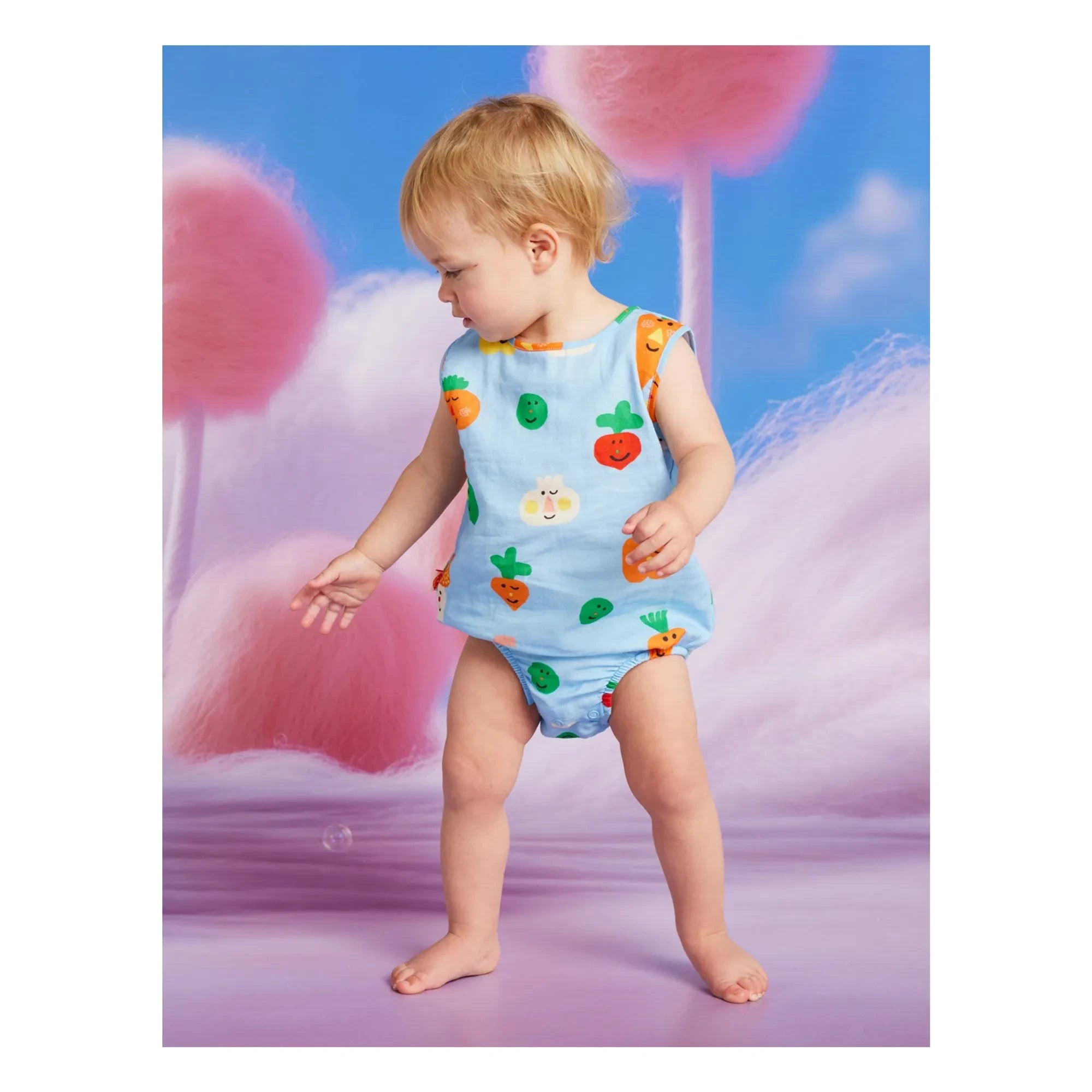 Halcyon Nights - Veggie Romper | Light Blue