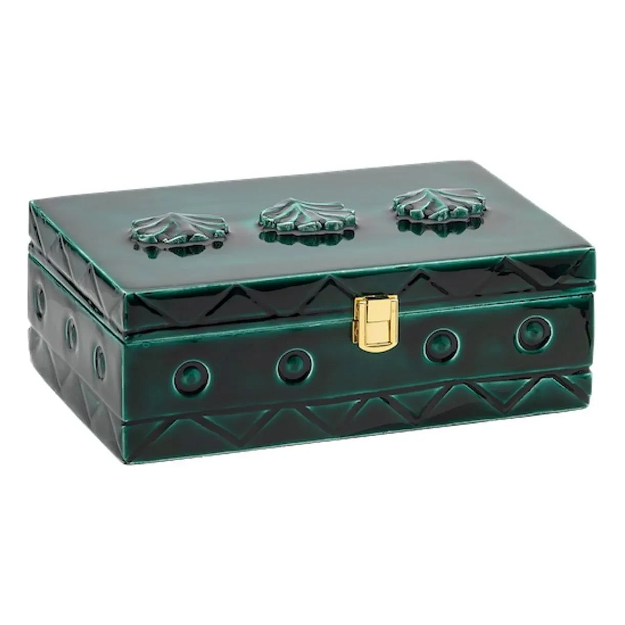 Anna + Nina - Tide Wooden Jewelry Box | Green