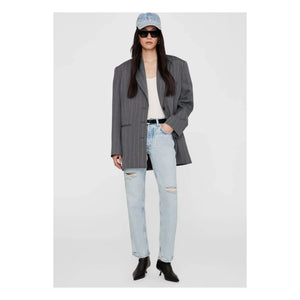 Anine Bing - Jeremy AB Geri Dönüştürülmüş Elyaf Şapka | Denim ağartılmış
