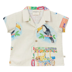 Arsène et Les Pipelettes - Toucan Twill Shirt | Ecru