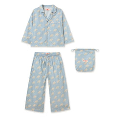 Tinycottons - Light Blue Dog Pajamas
