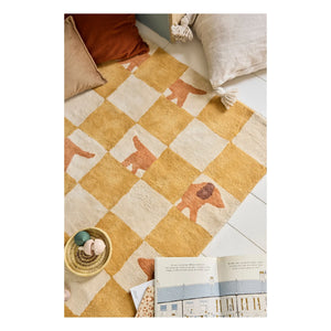 Bleuu-studio - Walter Damier Rug | Mustard