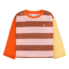 Sticky Lemon - Striped Lemon T-Shirt | Orange