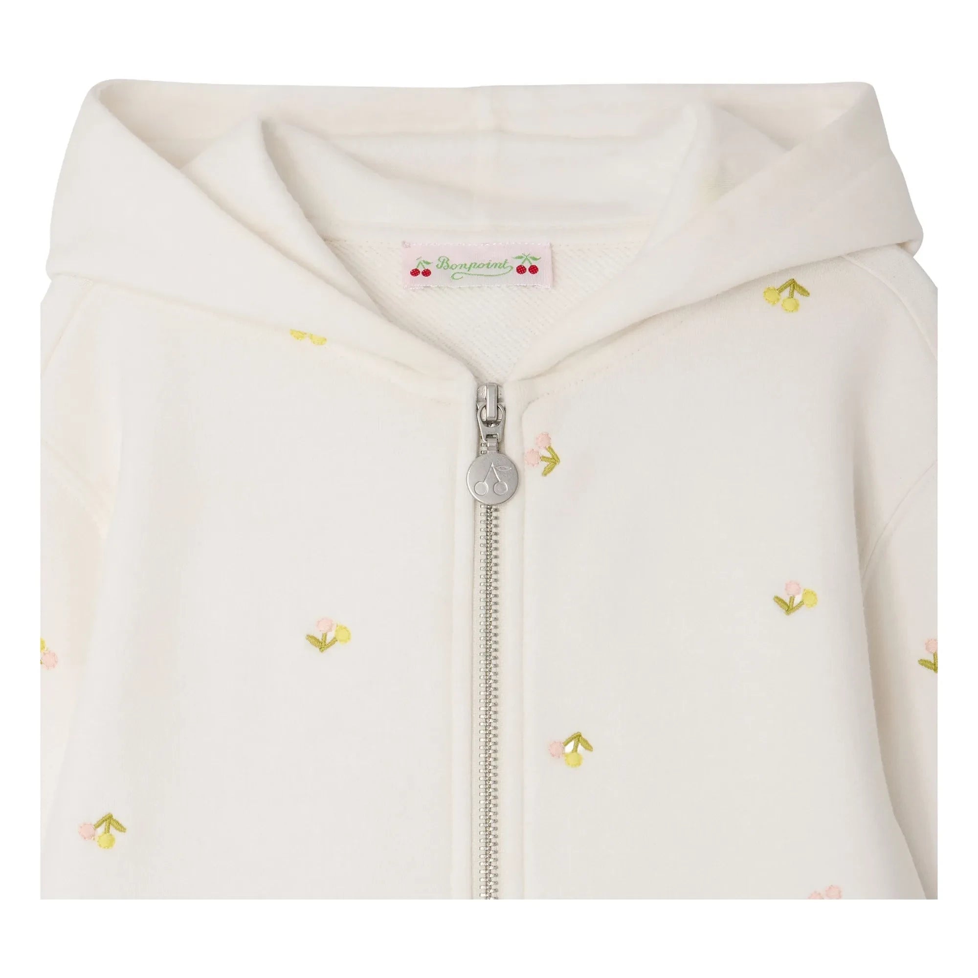 Bonpoint - Talent Organik Pamuklu Kapüşonlu Sweatshirt | Ecru