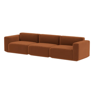 & Tradition - Develius EV1, 3-Piece Velvet Sofa Set | Cinnamon