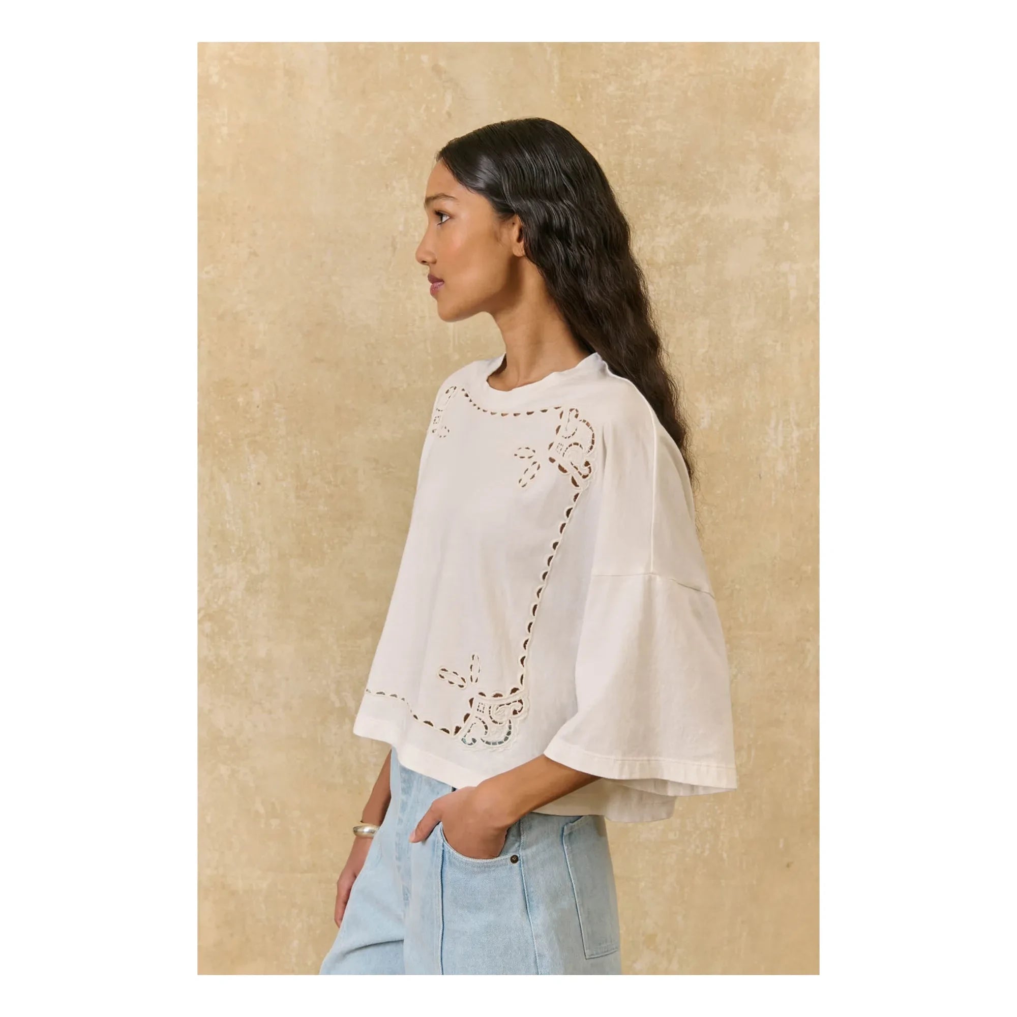 Louise Misha - Neolar Organic Cotton Blouse | Ecru