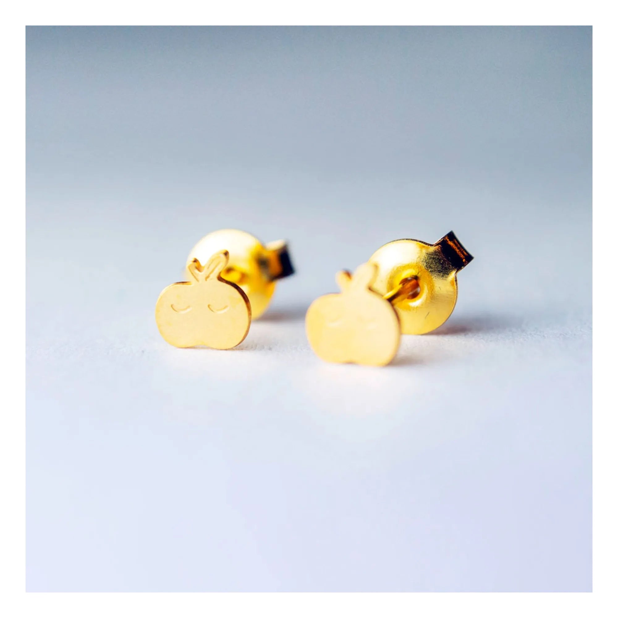 Adorabili - Gold Apple Earrings