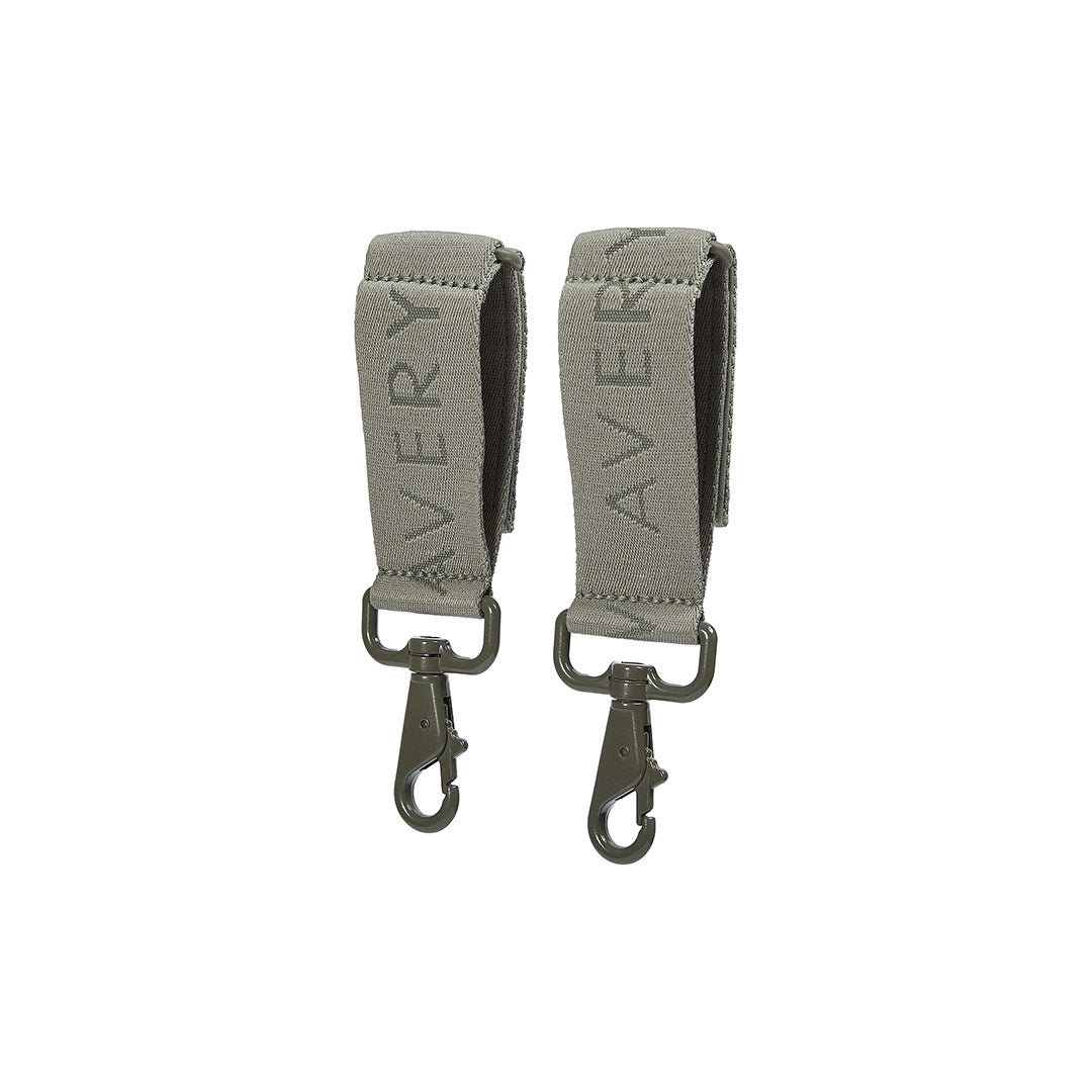 Avery Row Logo Pram Bag Clips - Olive Green-Stroller Clips-Olive Green- | Natural Baby Shower