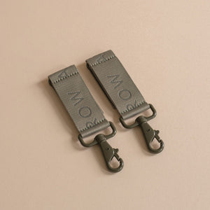 Avery Row Logo Pram Bag Clips - Olive Green-Stroller Clips-Olive Green- | Natural Baby Shower