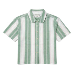 Smallable Kid - Sawyer Striped Shirt | Mint Green