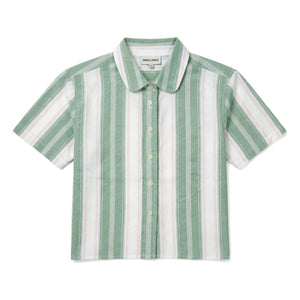 Smallable Kid - Sawyer Striped Shirt | Mint Green