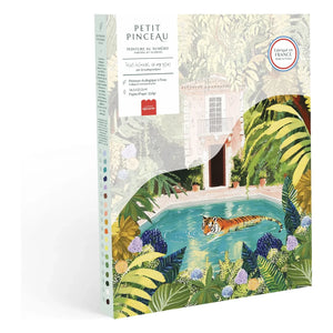 La Petite Épicerie - Poolside Roaring Tiger - Numbered Coloring Kit
