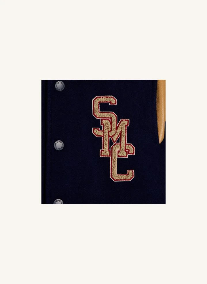 Stella McCartney Kids - SMC Yün Beyzbol Ceketi | Koyu Mavi