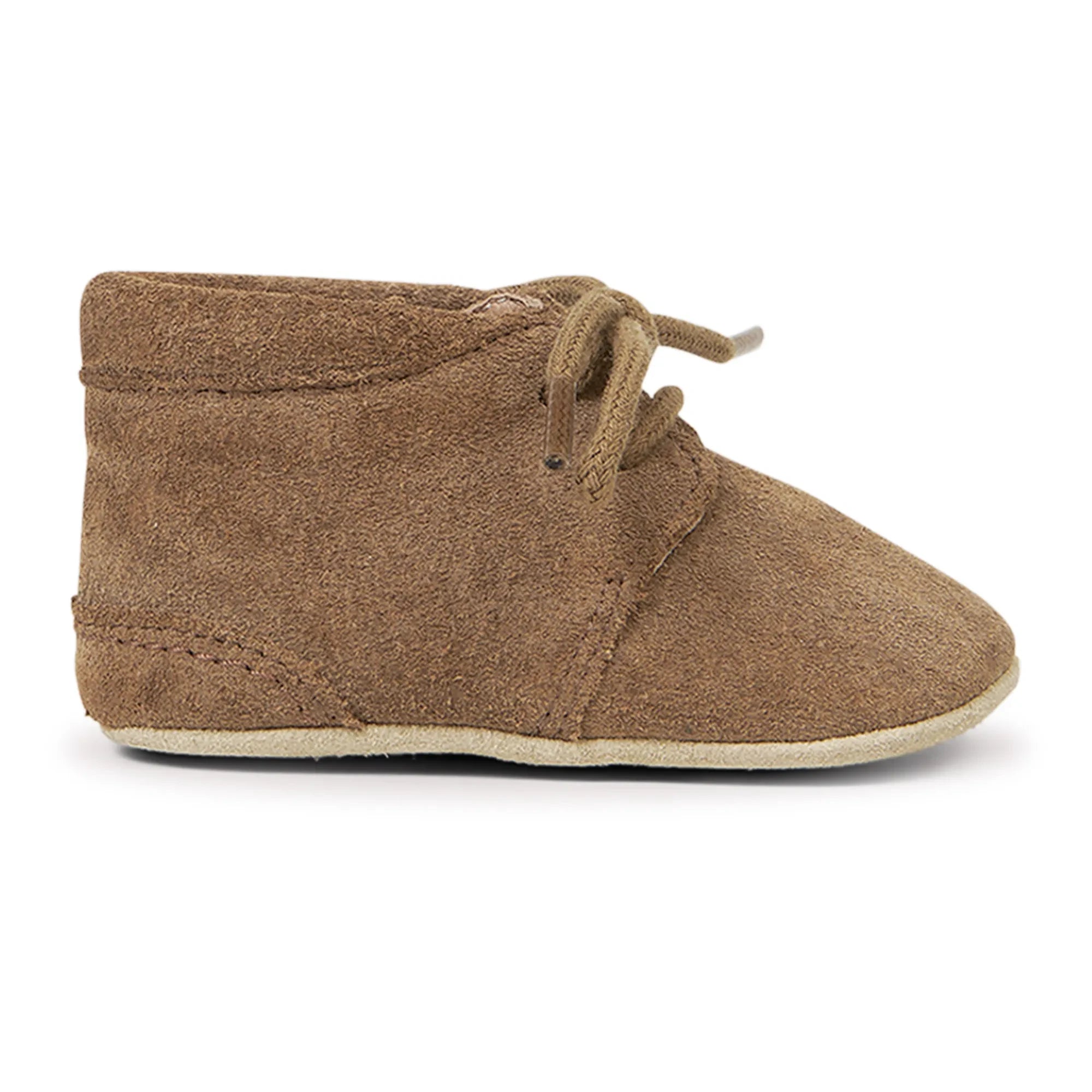 Petit Nord - Crib Suede Slippers | Brown