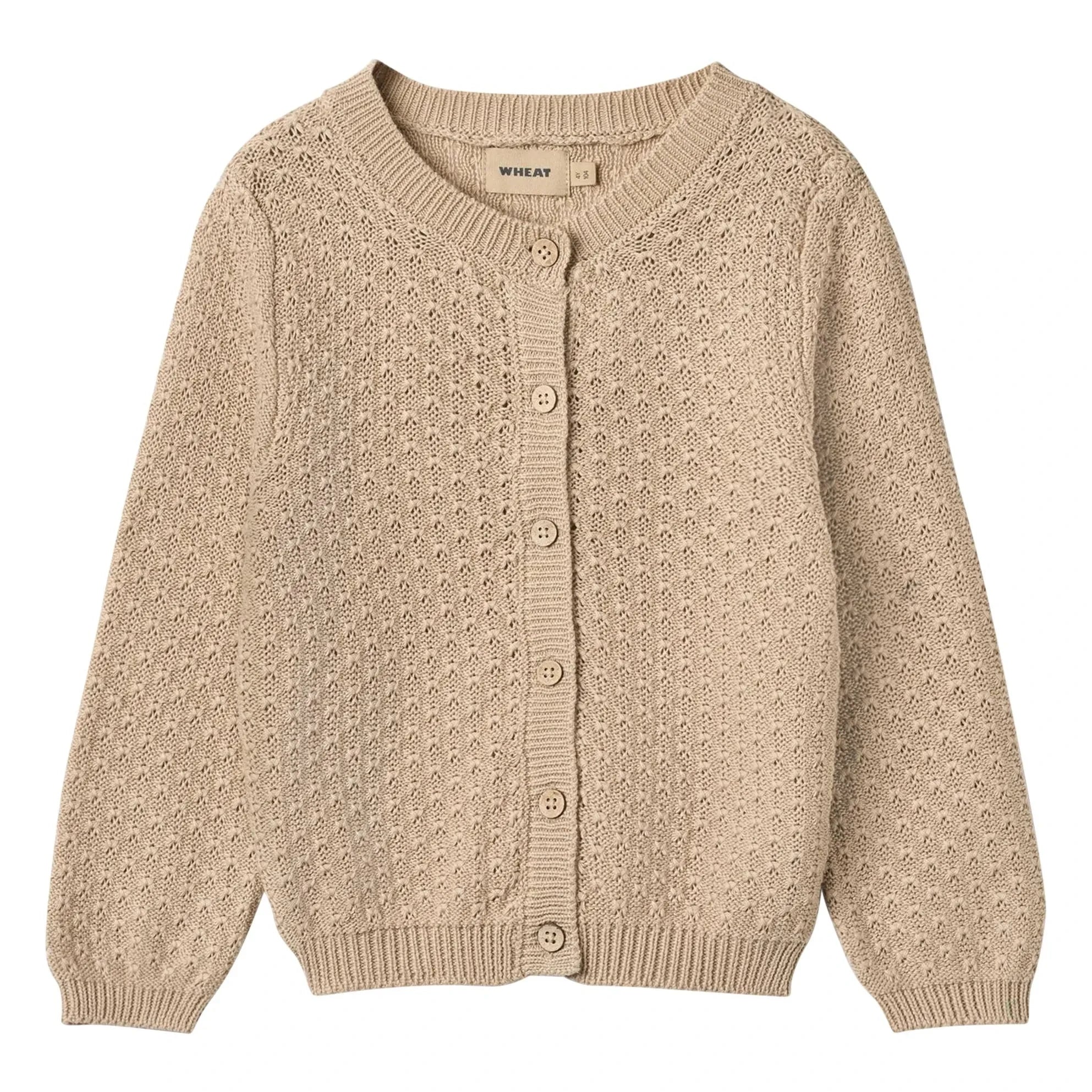Wheat - Magnella Organic Cotton Cardigan | Ecru