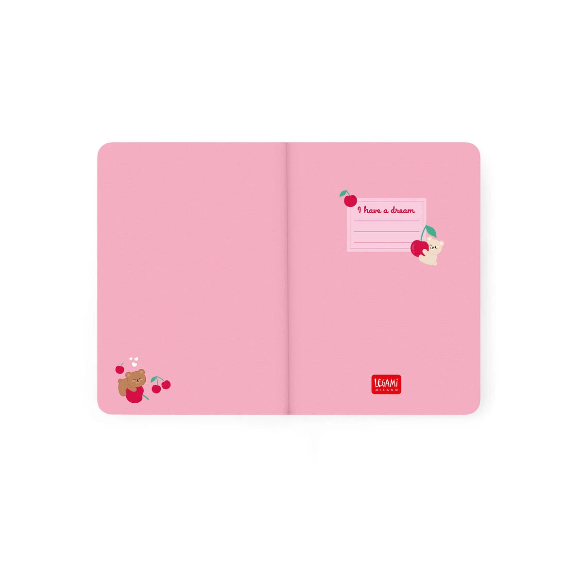 Legami - 16-Month Weekly Photo Planner 2026/2027 - Pink Teddy Bear - Small Notebook