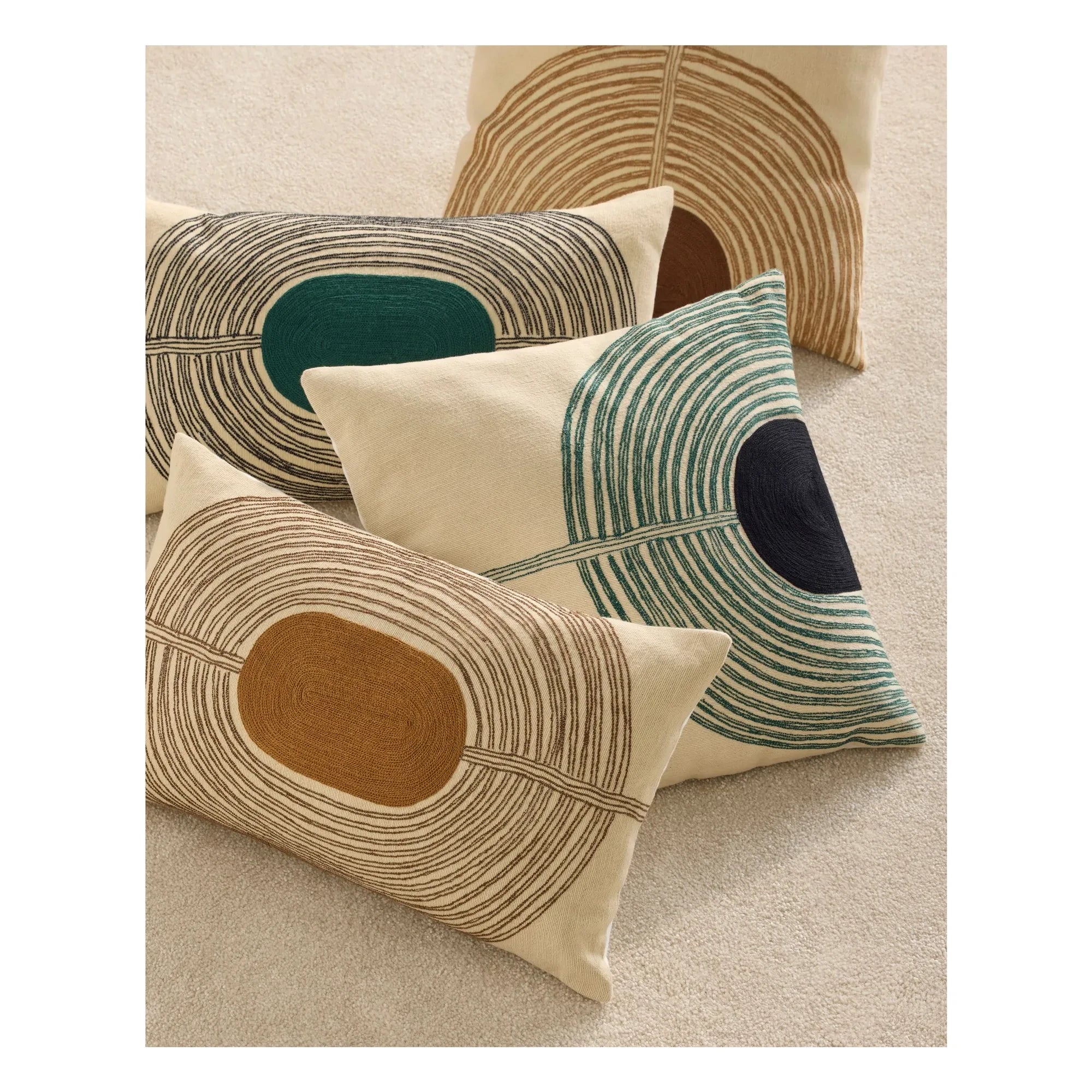 Maison Sarah Lavoine - Mirage Embroidered Pillow | Havana