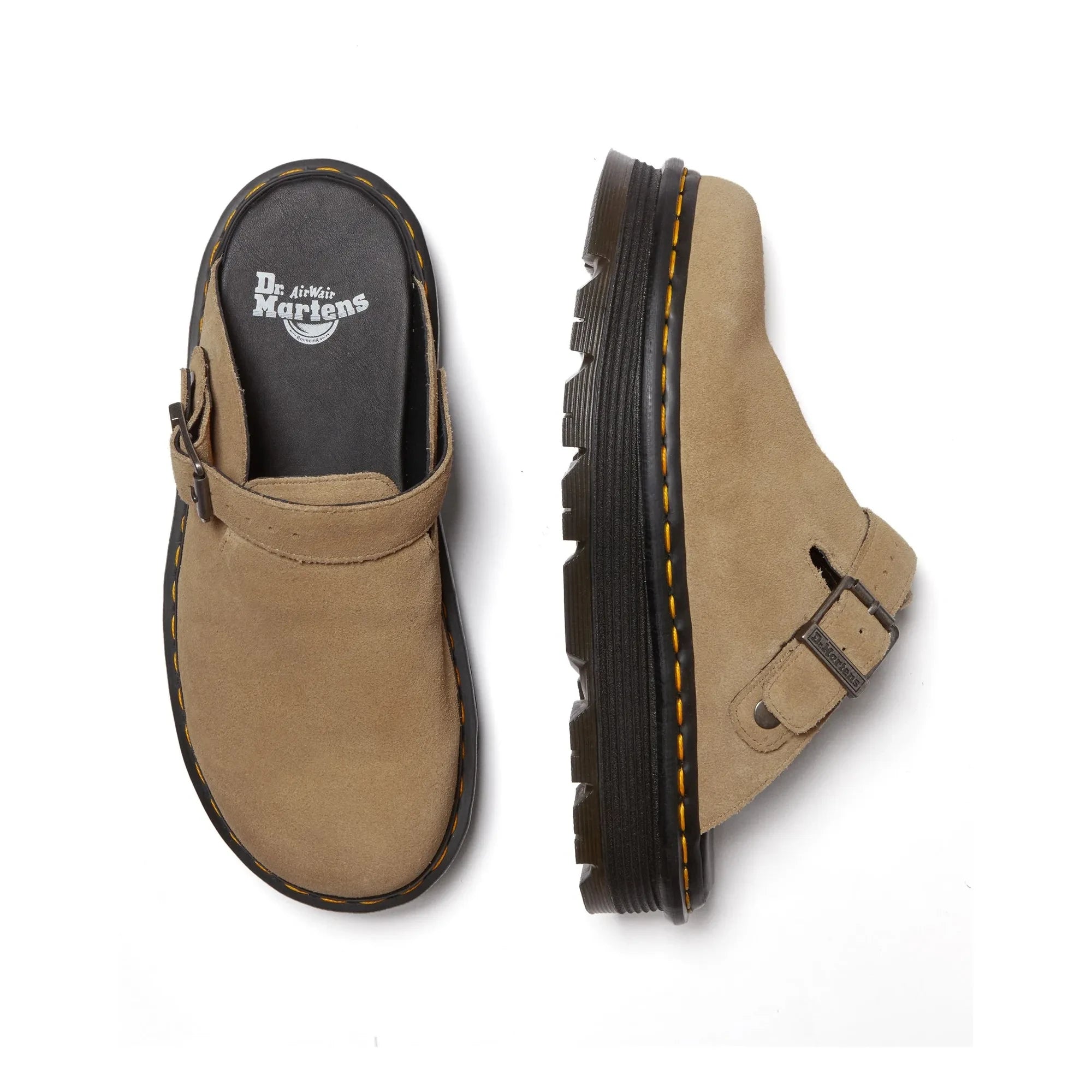 Dr Martens - ZebZag Suede Mules | Sand
