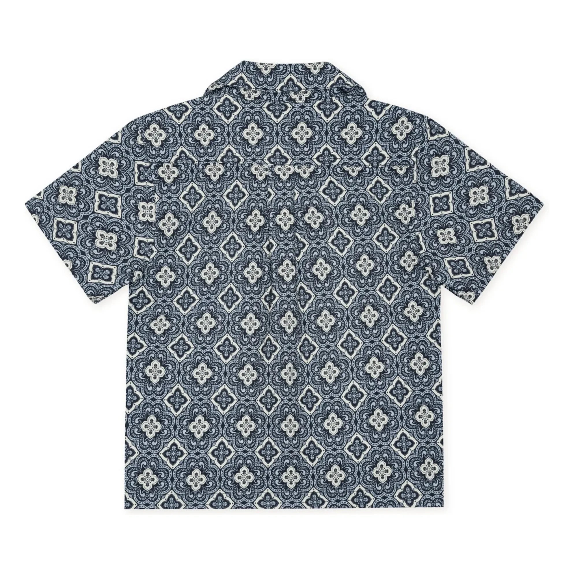 Les Deux - Lukas Arabesque organic cotton shirt | Blue