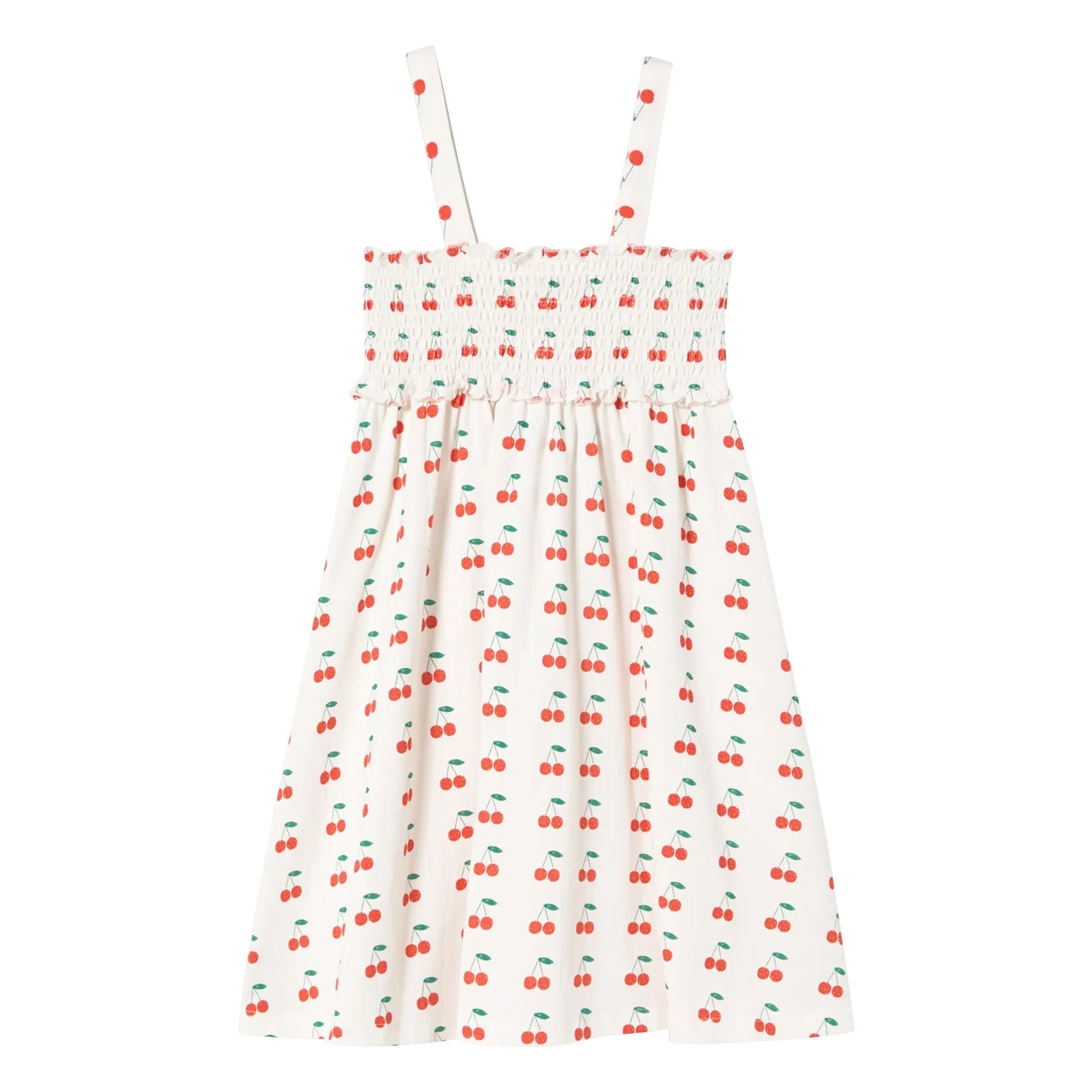 Tinycottons - Cherry Organic Cotton Tank Dress | White
