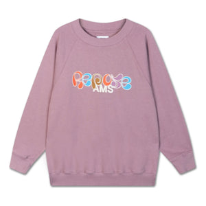 Repose AMS - Organik pamuklu logo sweatshirt | Gül Kurusu