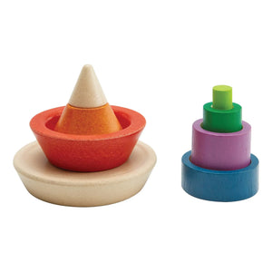 Plan Toys - Stackable and Interlocking Pyramid