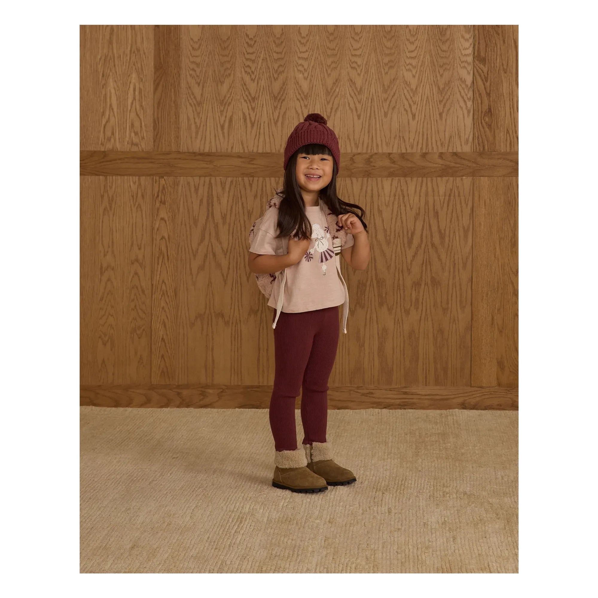 Rylee + Cru - Pointelle Leggings | Burgundy