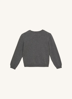 Smallable Kid - Cagnaby Organic Cotton Sweater | Gray Melange