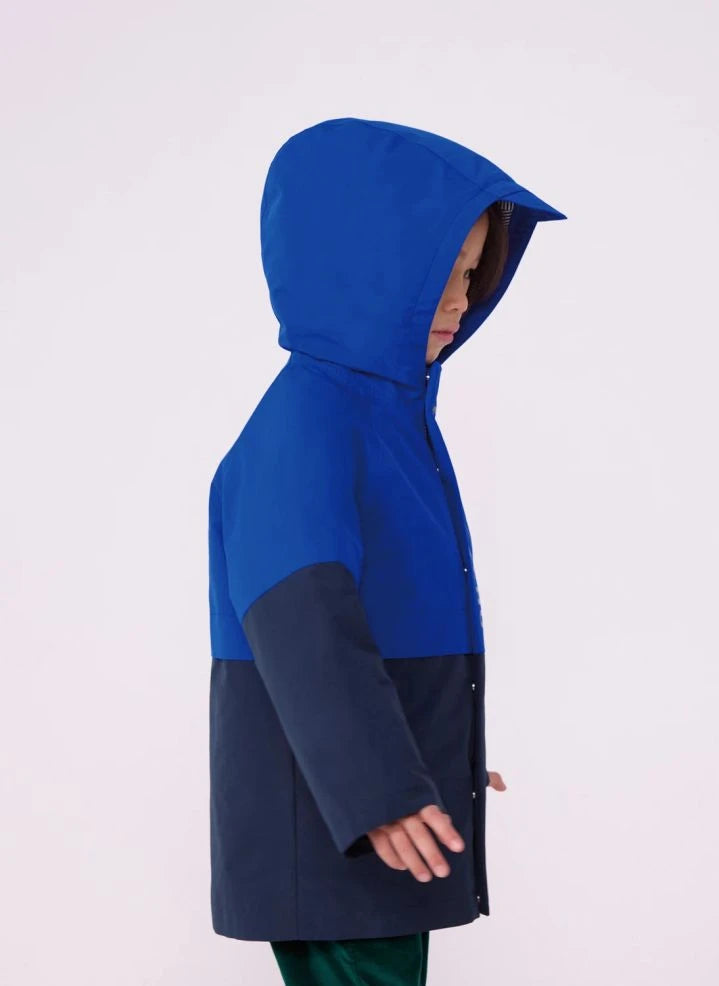 Petit Bateau - Color-block parka | Blue