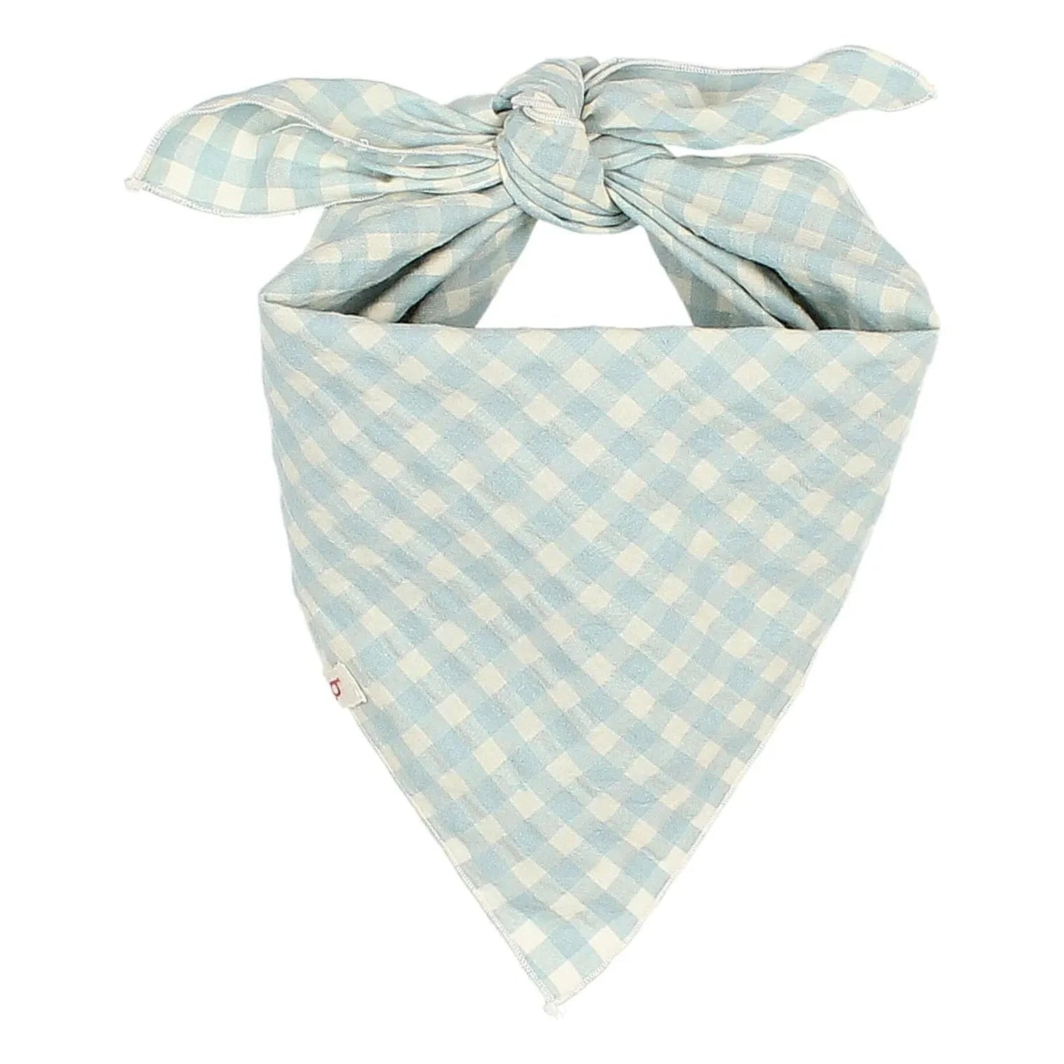 Búho - Gingham Seersucker Bandana | Aqua