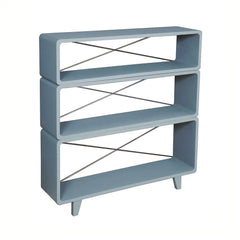 Laurette - Bookcase "Millefeuille" | Medium Gray