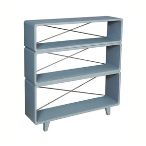 Laurette - Bookcase "Millefeuille" | Medium Gray