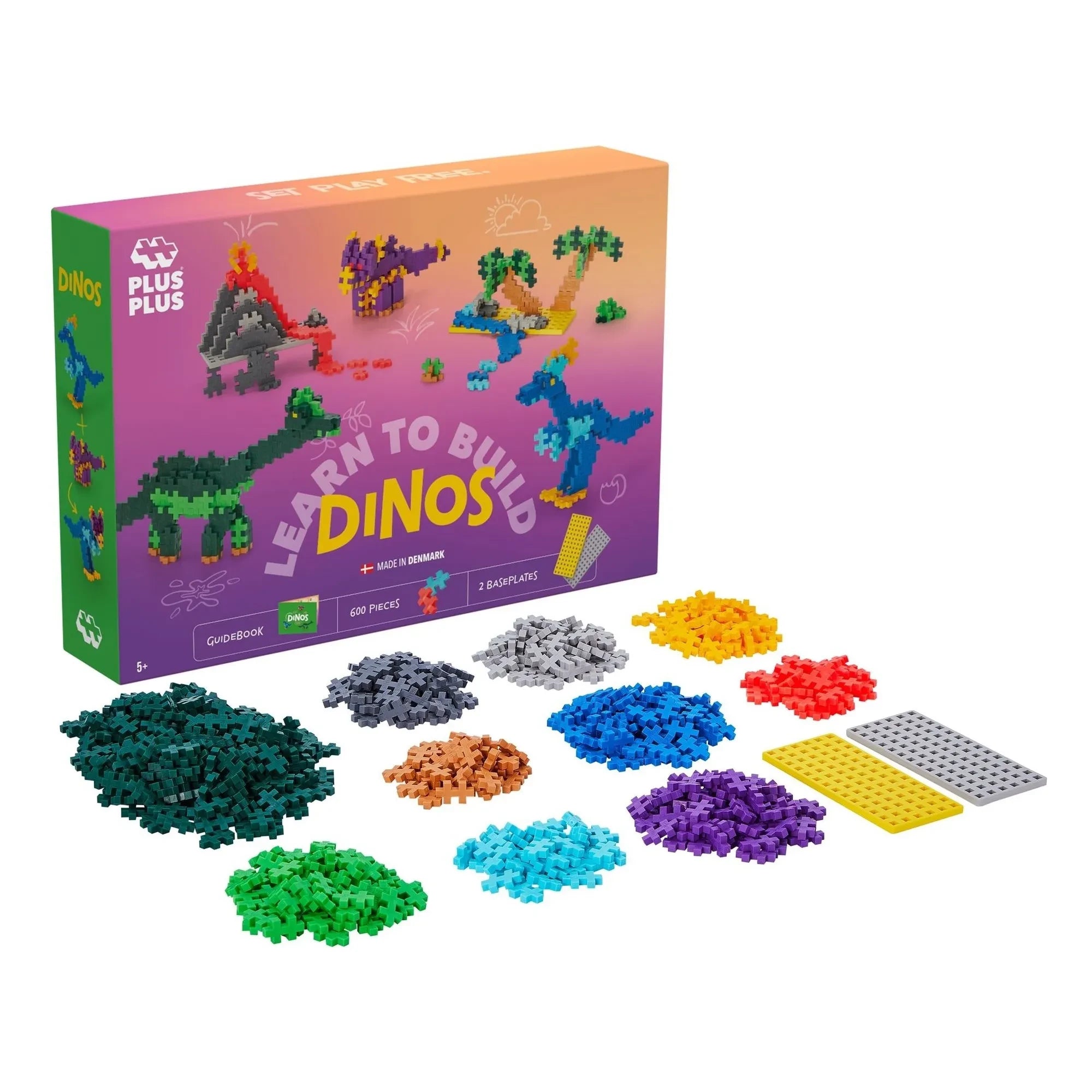 Plus-Plus - Dinozorlar keşif seti - 600 parça