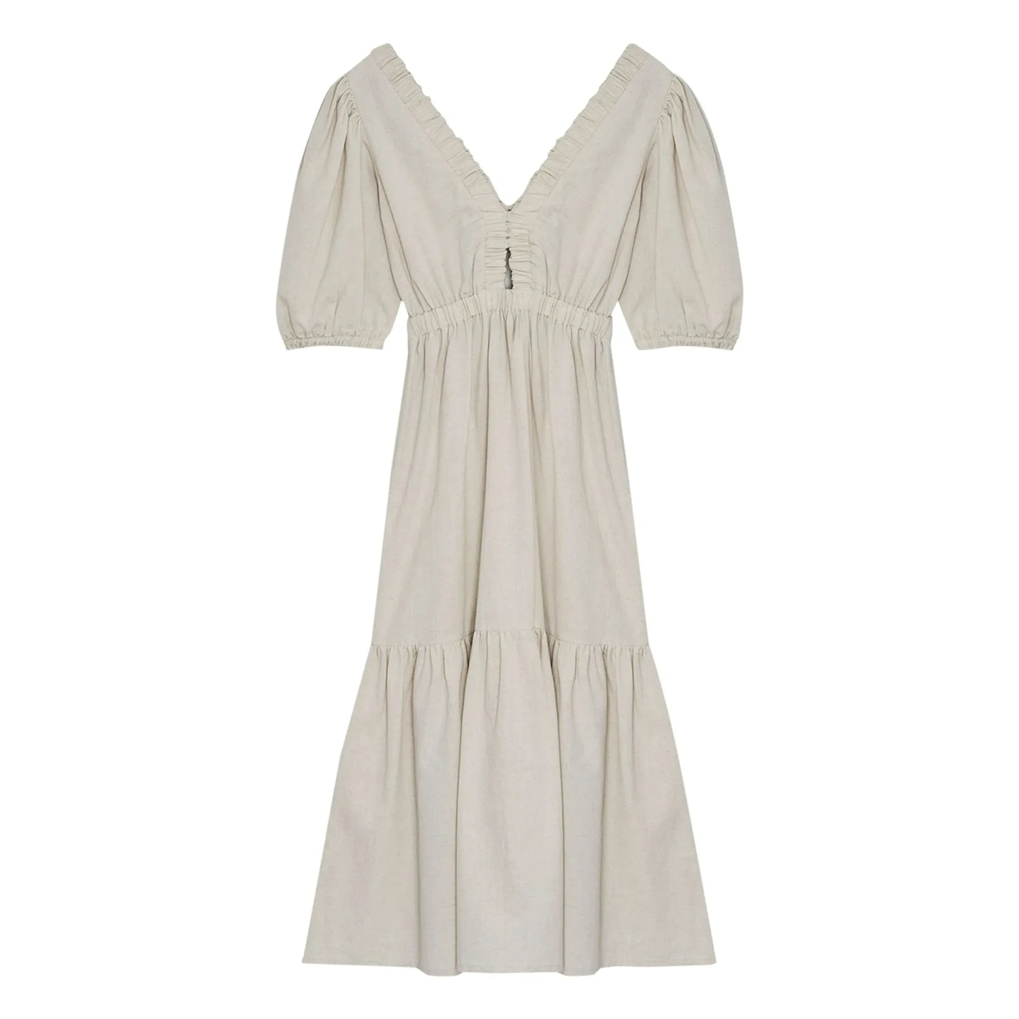 the new society - Aloe Linen Dress | Sand