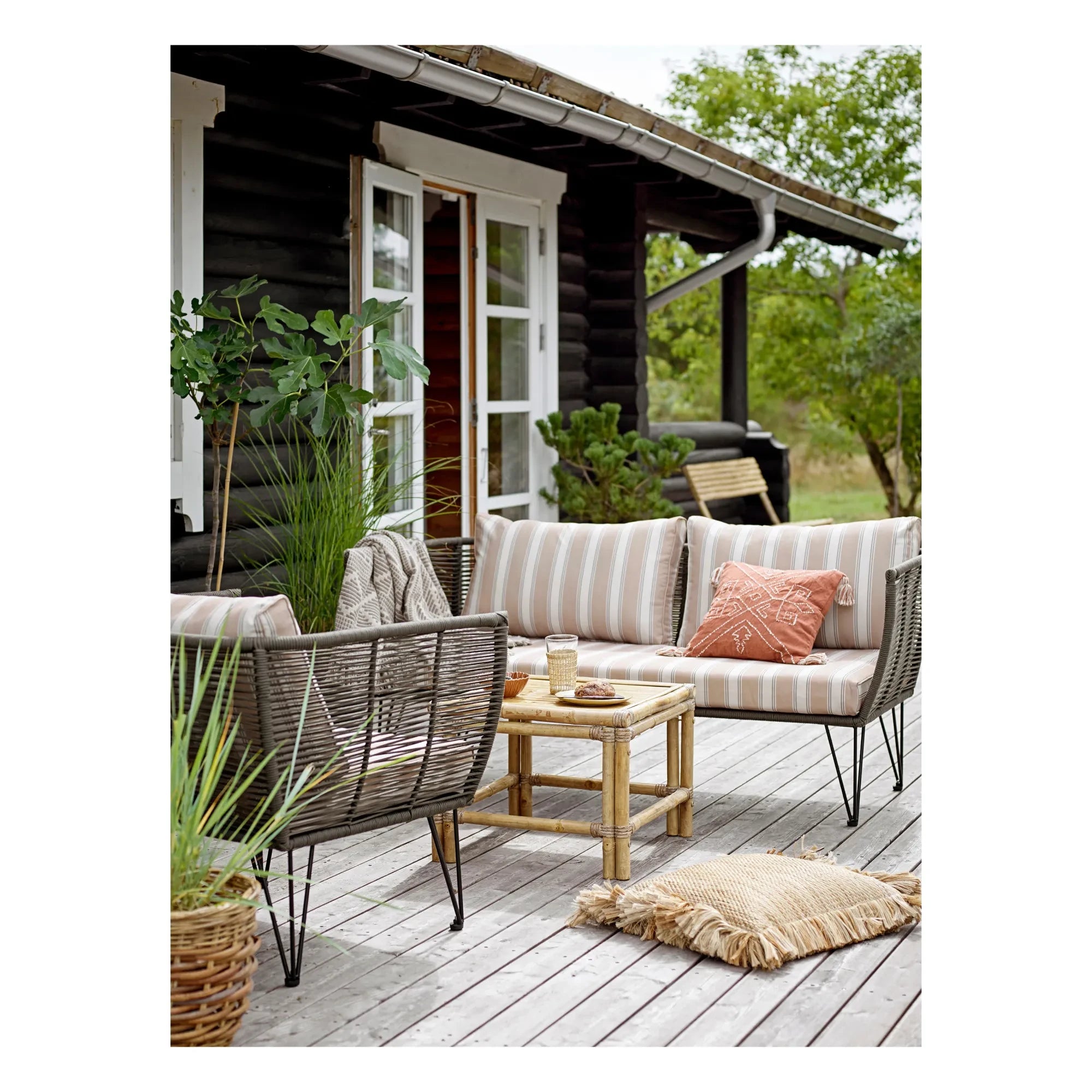 Bloomingville - Mundo Outdoor Lounge Chair | Green