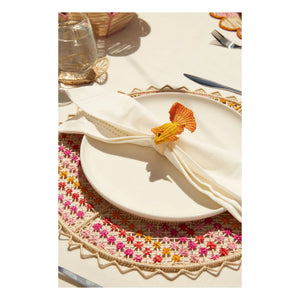 Coro Cora - Fish Napkin Ring | Orange